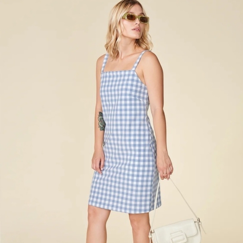 Wayre Blue and White Gingham Dress